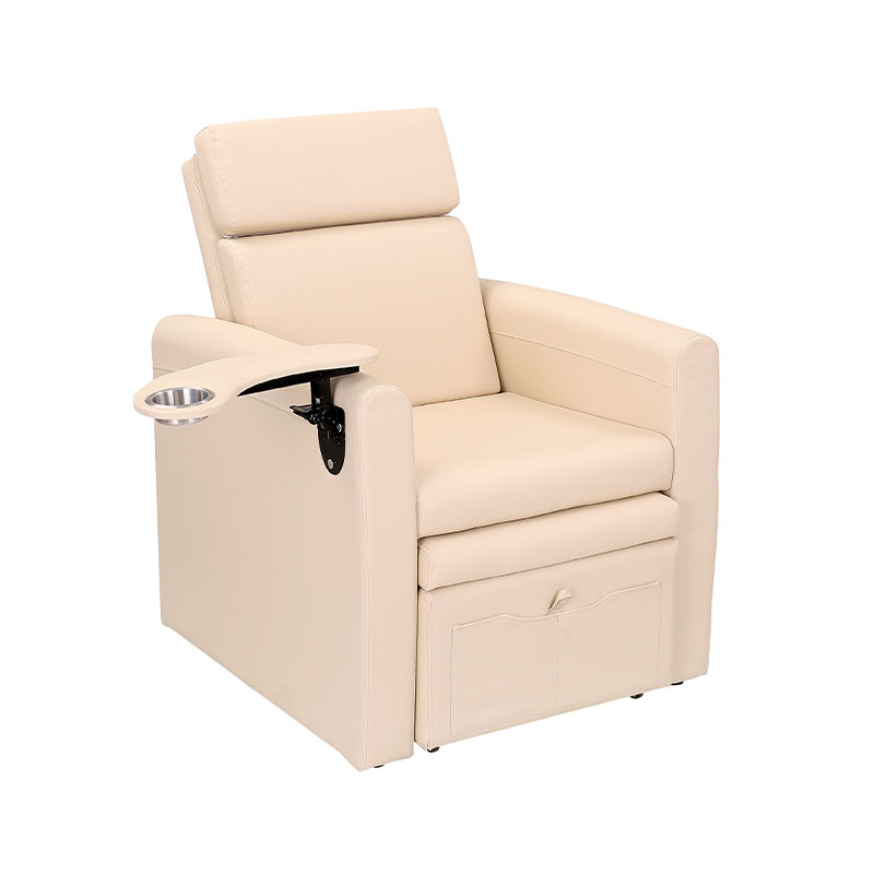 HZ1013 Electric pedicure chair adjustable backrest, movable cup holder & hidden storage platform