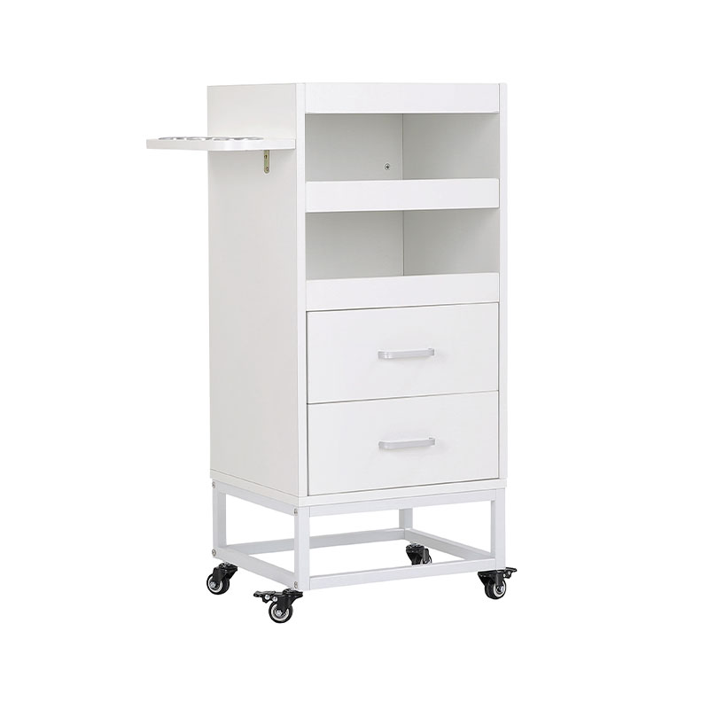 HZ2032W Salon hair cabinet with dryer holder & drawer