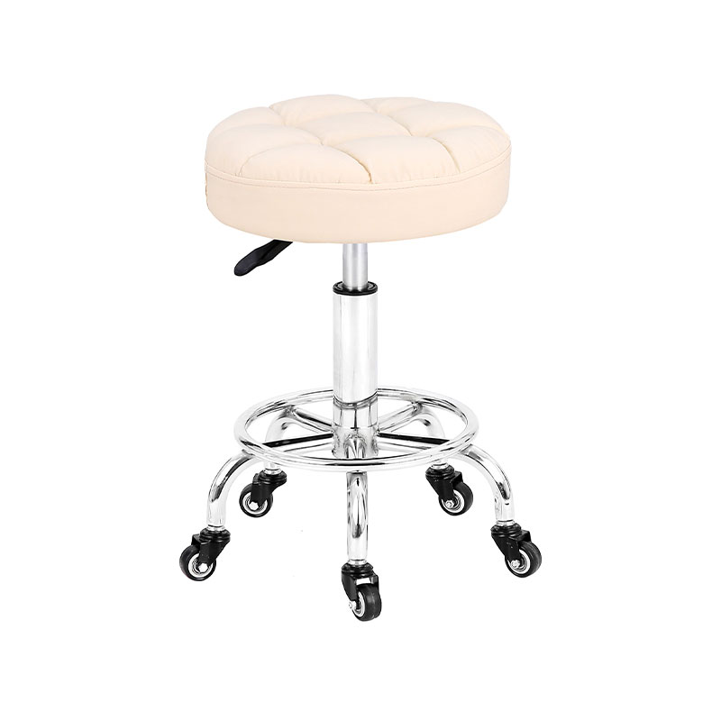 HZ2204W Hydraulic adjustable salon stool with ring footrest