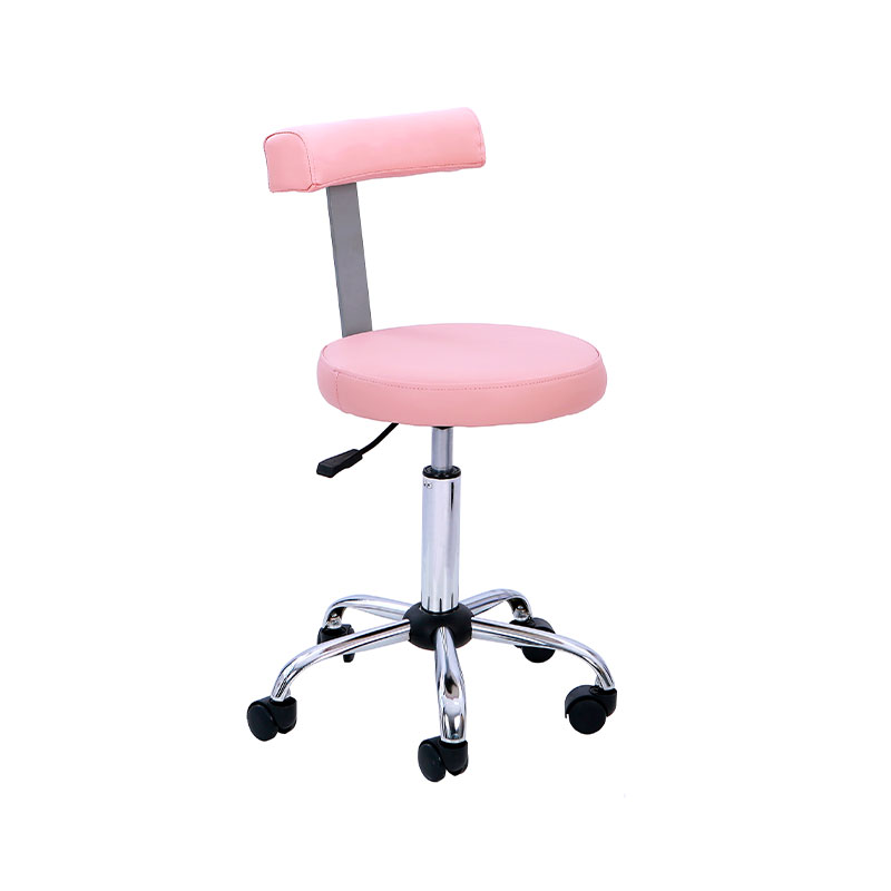 HZ6005BK / HZ6005Y / HZ6005PK / HZ6005WH Hydraulic adjustable salon stool with backrest
