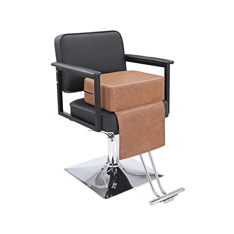 HZ8101BR / HZ8101GR / HZ8101 Children leather cushion oversize barber salon booster seat