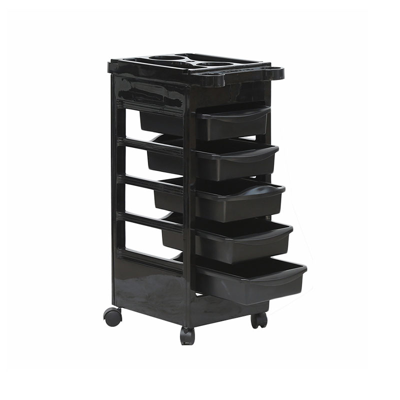 HZ2029 Salon trolley cart with wheels and 5 drawers