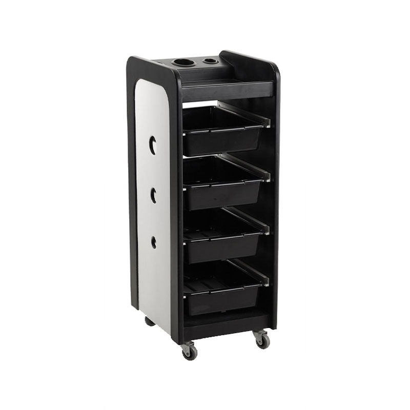 HZ2012 Rolling beauty trolley facial cart with glass top