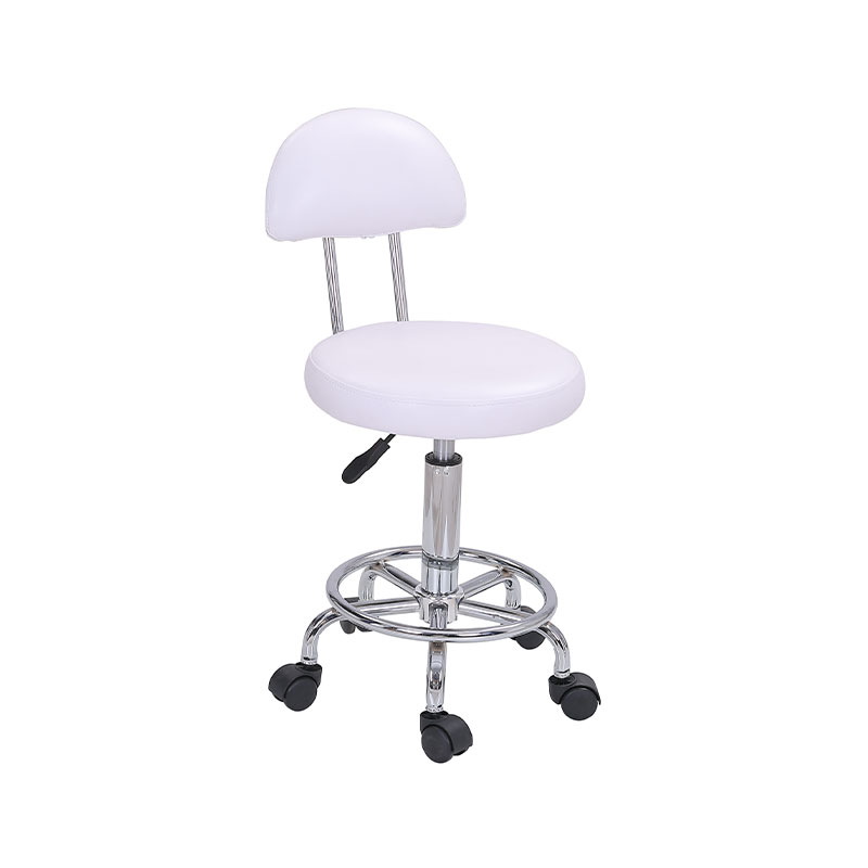 HZ6001BW / HZ6001B Hydraulic adjustable salon stool with backrest & footrest