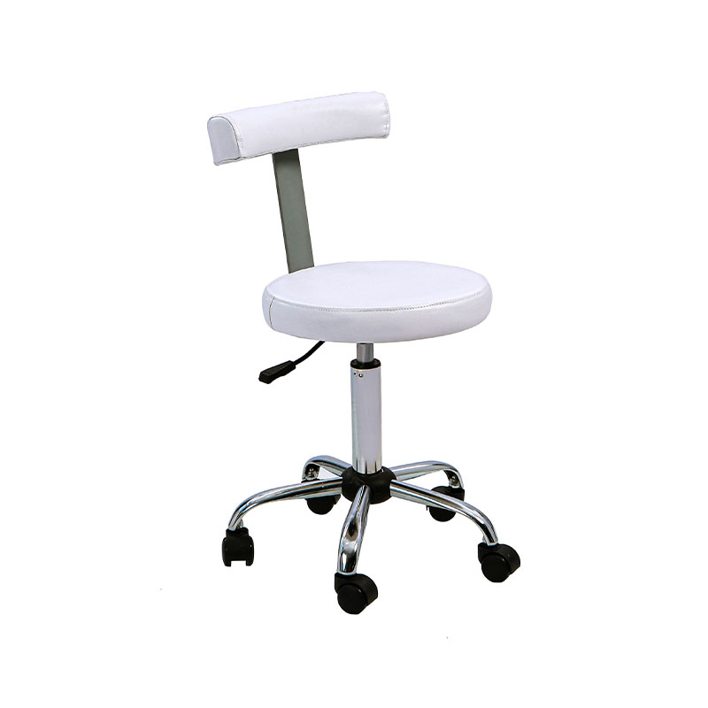 HZ6005BK / HZ6005Y / HZ6005PK / HZ6005WH Hydraulic adjustable salon stool with backrest