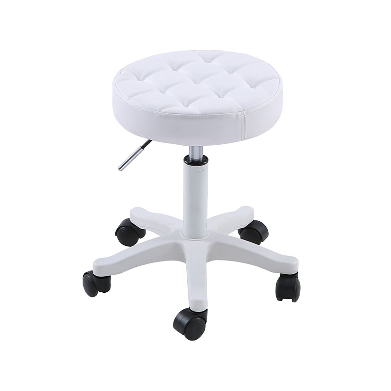HZ6011BK / HZ6011WH 360° Swivel rolling chair for barber salon