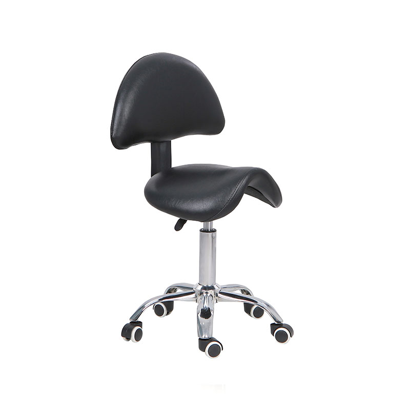 HZ6001 / HZ6001BK / HZ6001W Ergonomic saddle chair with swivel wheels