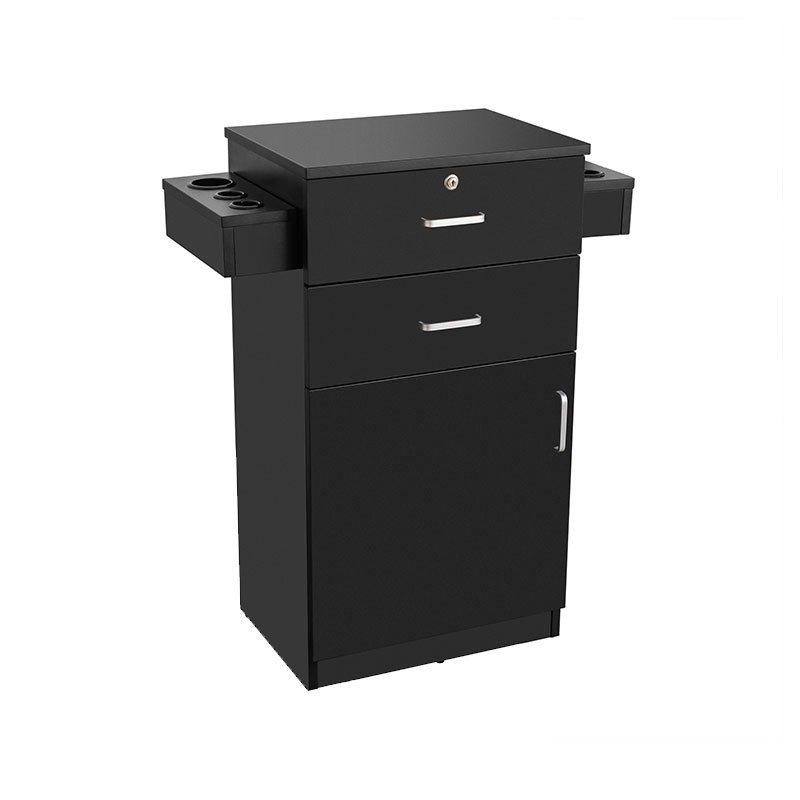 HZ2023 Wooden salon station with lock for hair stylist hairdresse
