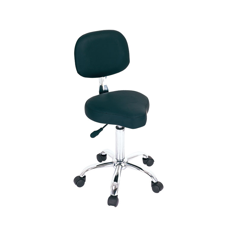 HZ6006 Black salon stool with back