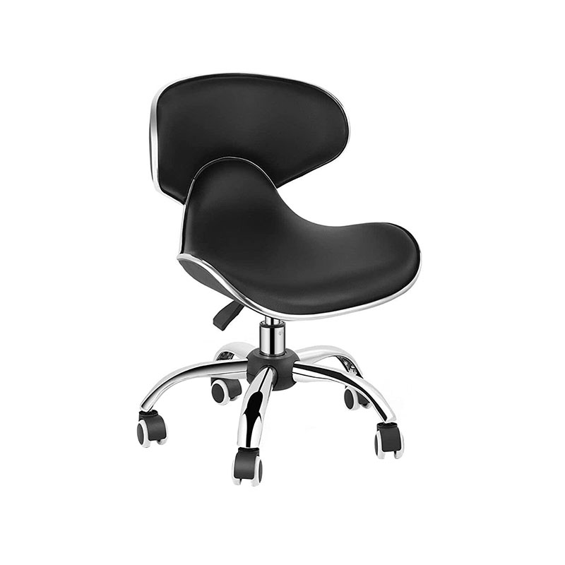 HZ1006 Adjustable nail tech chair rolling stool with backrest