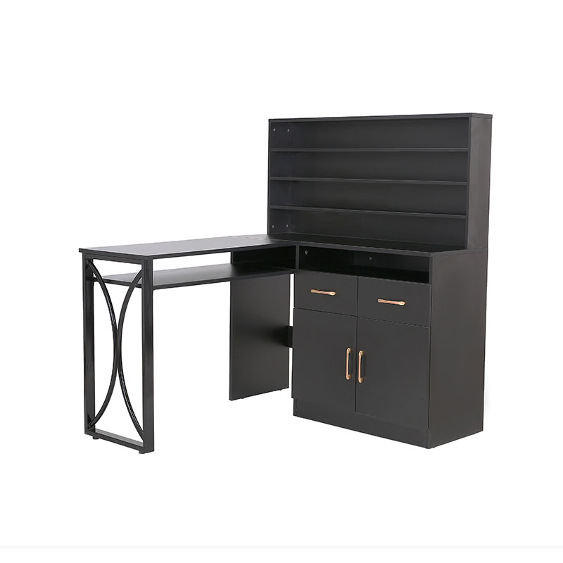 HZ2080 Black versatile manicure table with drawers