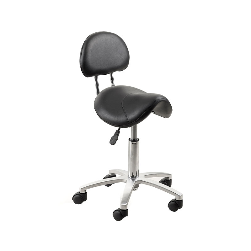 HZ6001 / HZ6001BK / HZ6001W Ergonomic saddle chair with swivel wheels