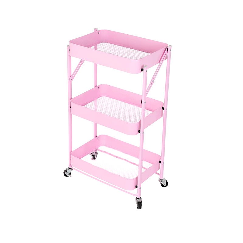 HZ2060B / HZ2060P / HZ2060W Mobile folding multi-functional salon shelf