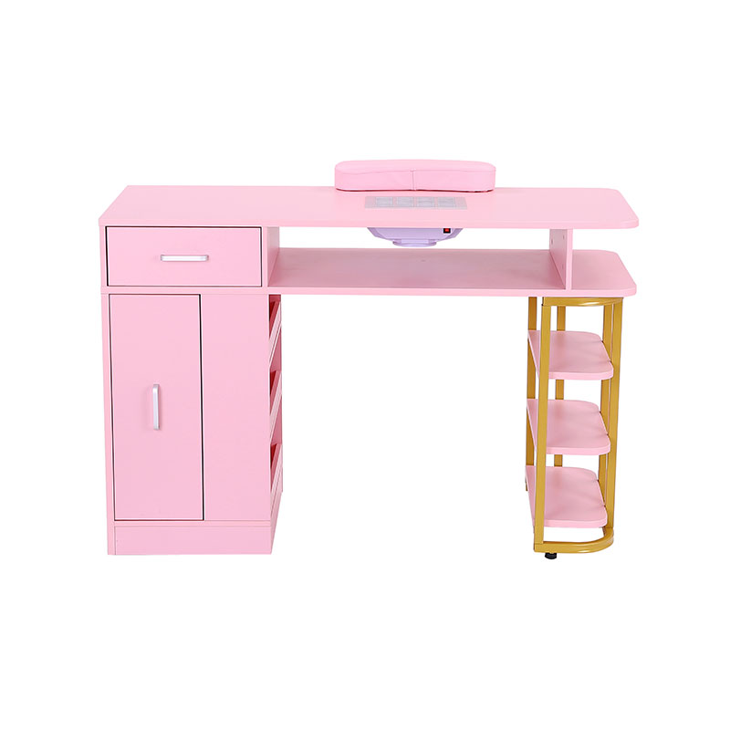 HZ2095 / HZ2095W Manicure table with pull-out drawers& opening storage cabinets