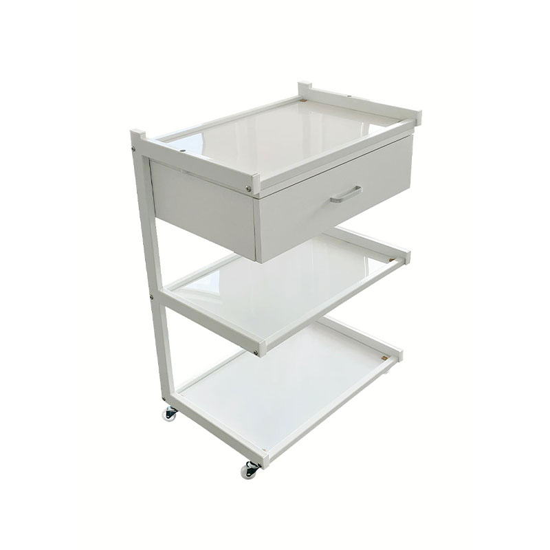 HZ2102 / HZ2103 / HZ2103W Glass countertop hair salon trollry cart