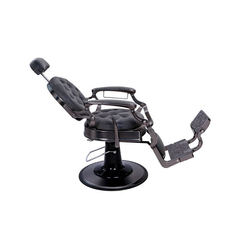 HZ8799QH Gun gray retro hairdressing chair