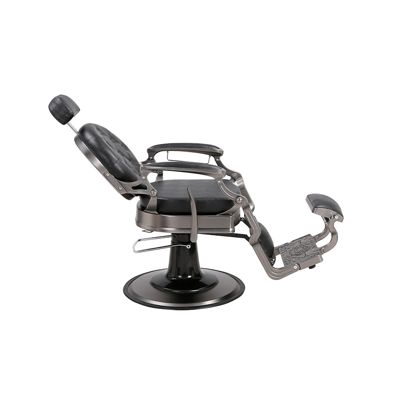 HZ8799Q-H Gun gray square cushion hydraulic retro hairdressing chair