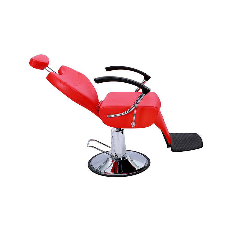 HZ8762RD / HZ8762BR Red / Black leather widened foot pedal hair salon special chair