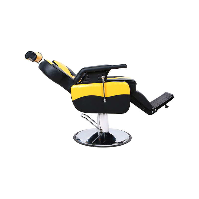 HZ8702DH Black & yellow classic barber chair