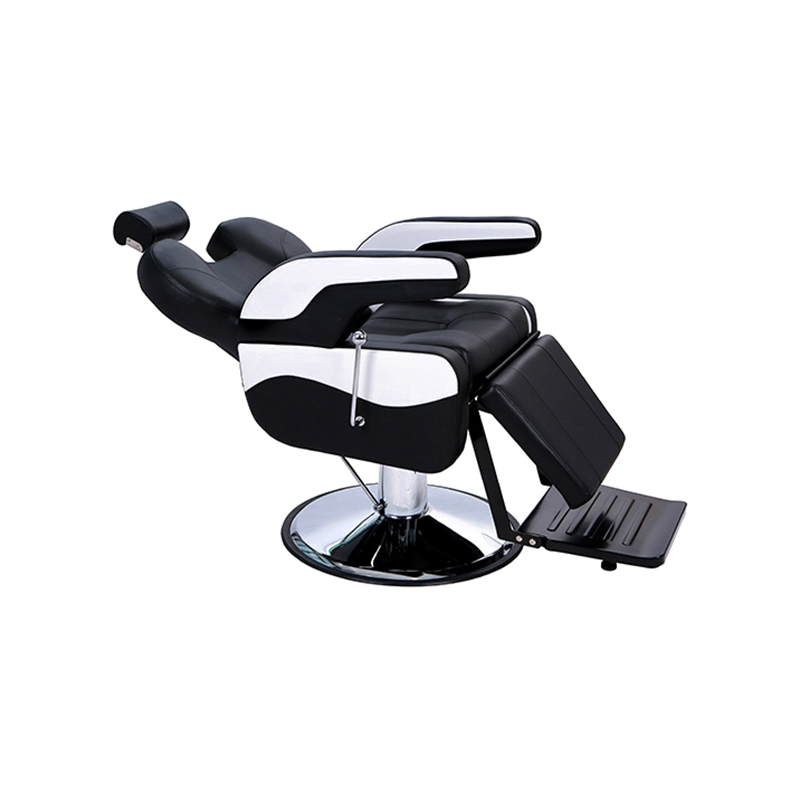 HZ8702G Black & white classic barber chair