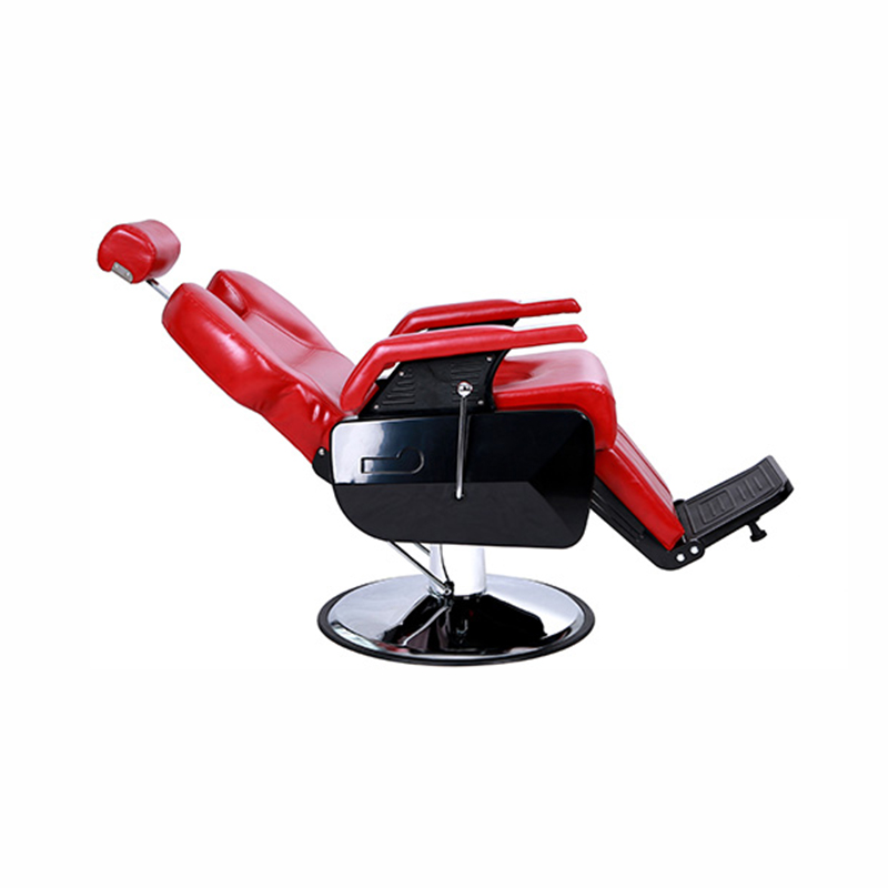HZ8702CRD Pig blood red classic men's heavy hydraulic barber chair