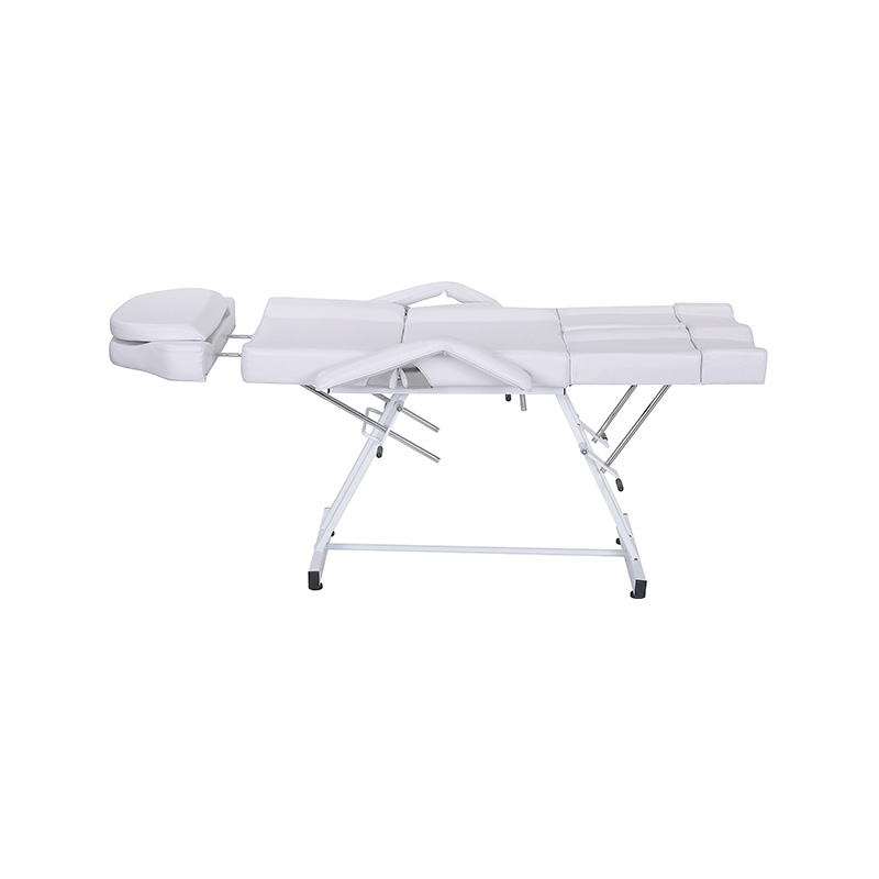 HZ017BK / HZ017W Tattoo table split footrests beauty bed