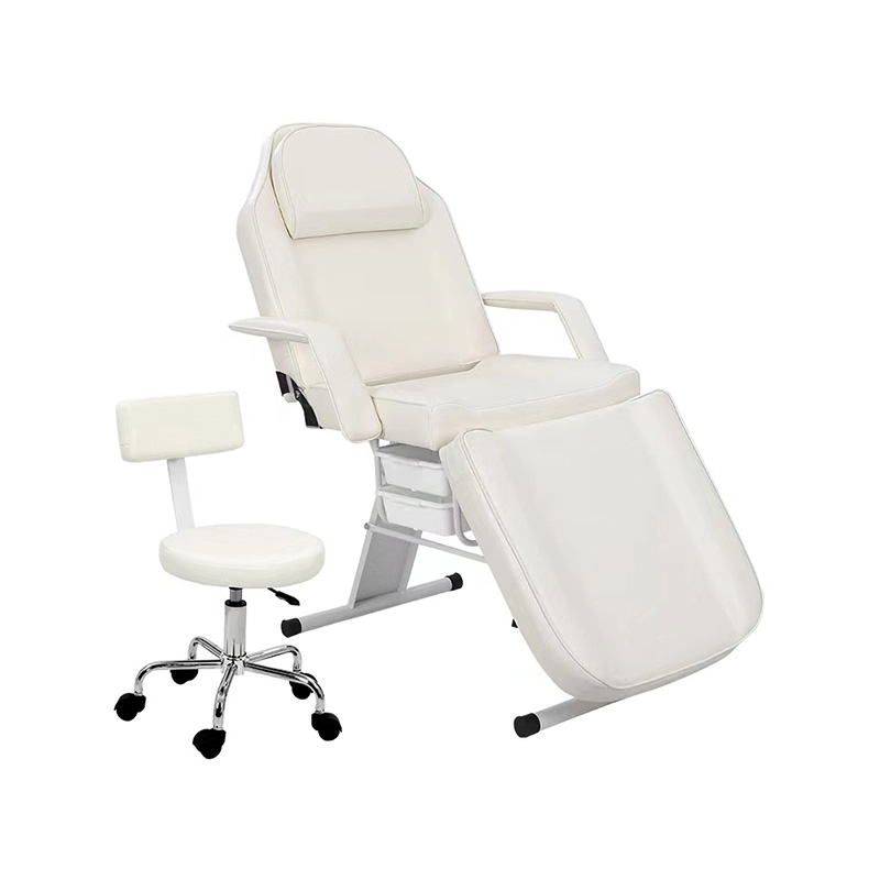 HZ009BKD / HZ009PKD / HZ009WD Massage salon tattoo chair esthetician bed with salon stool