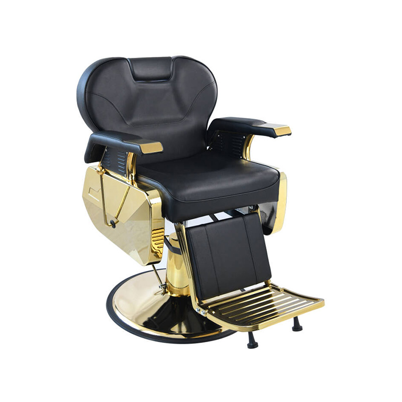 HZ8700GD Gold-plated frame chassic black classic barber chair