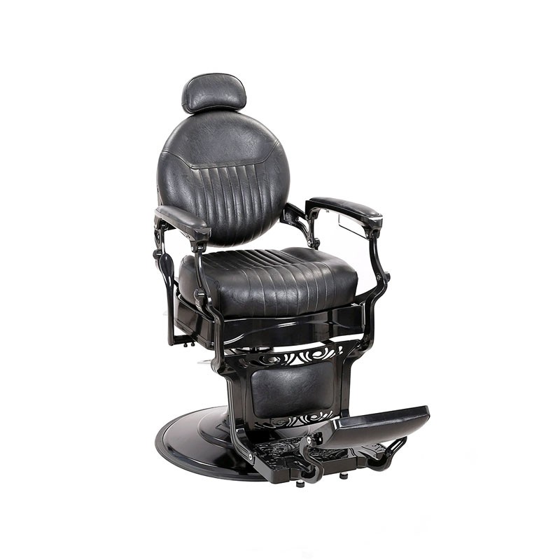 HZ8799C Black Reclining Barber Chair