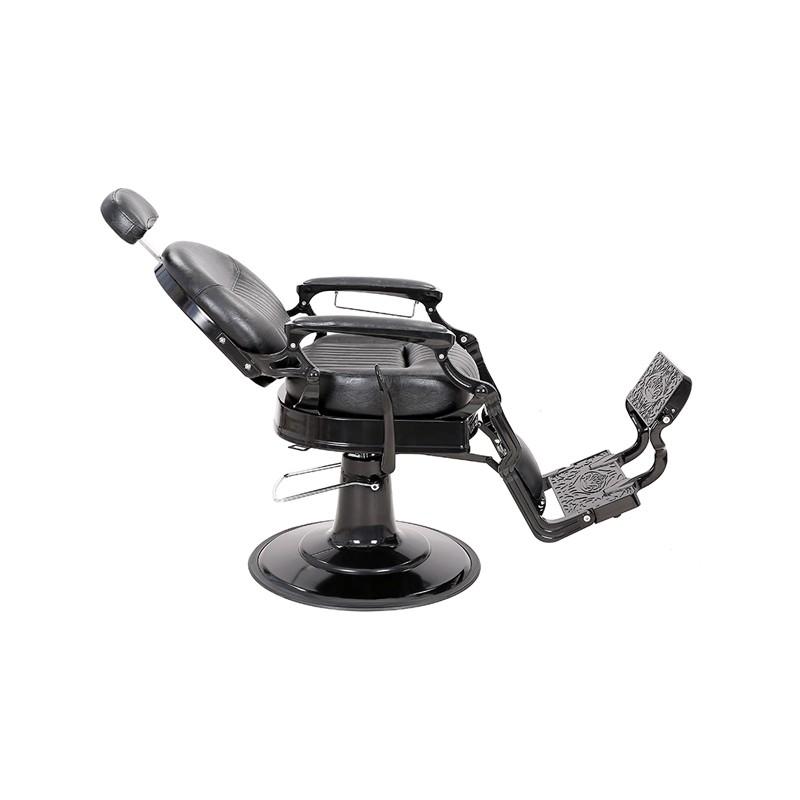 HZ8799C Black Reclining Barber Chair
