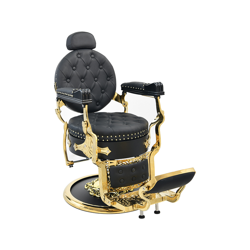 HZ87105 Black/Gold Barber Chair