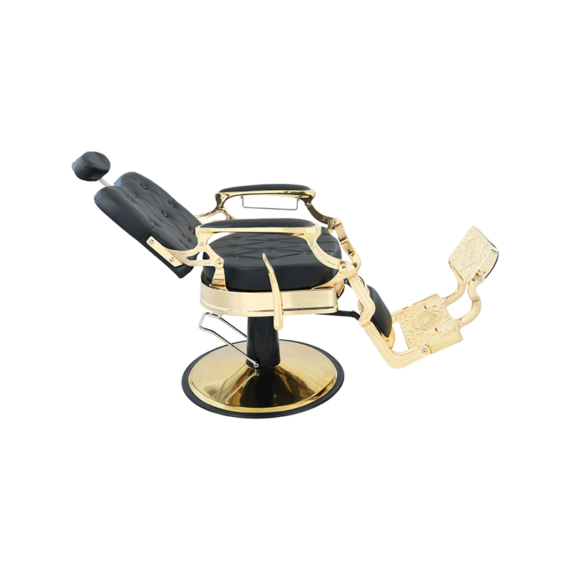 HZ8799F Black/Gold Barber Chair