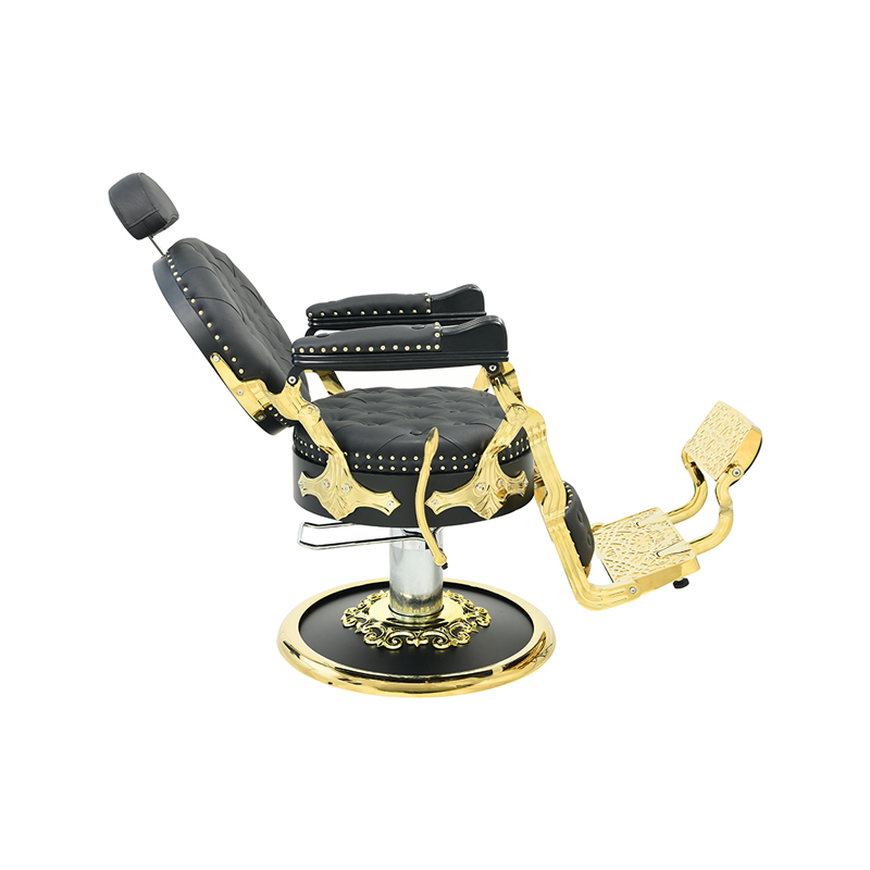 HZ87105 Black/Gold Barber Chair