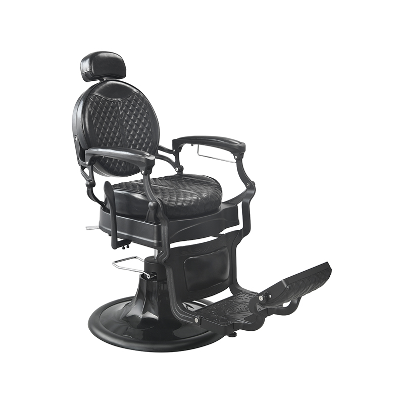 HZ87102 Black Linen Barber Chair