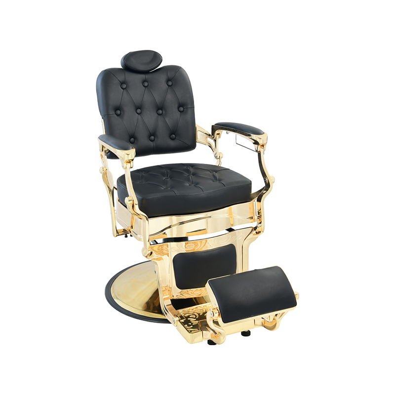 HZ8799F Black/Gold Barber Chair