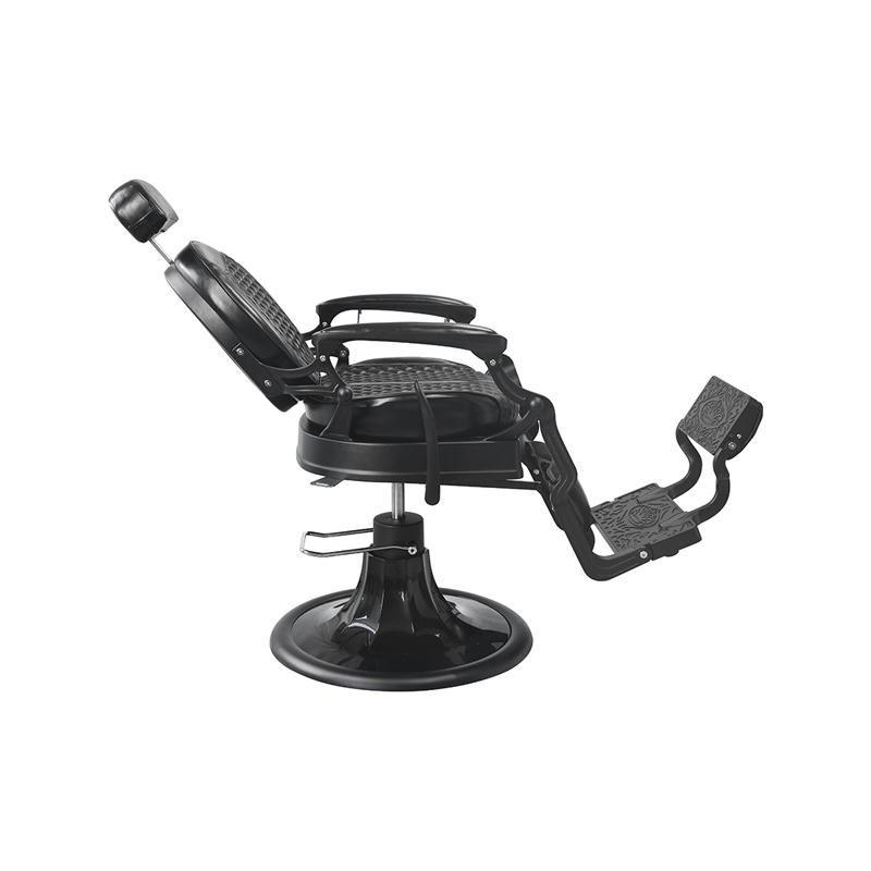 HZ87102 Black Linen Barber Chair