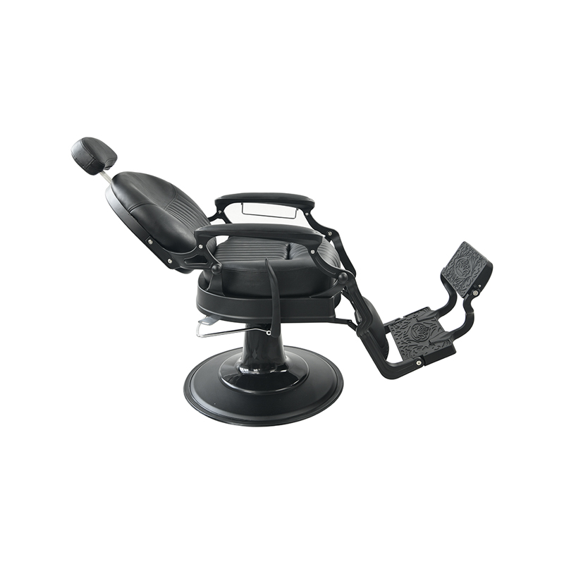 HZ8799C Heavy-Duty Gloss Black Barber Chair