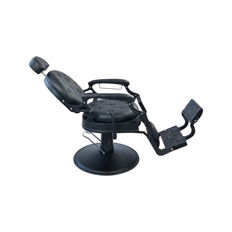 HZ8799 Black Linen Barber Chair