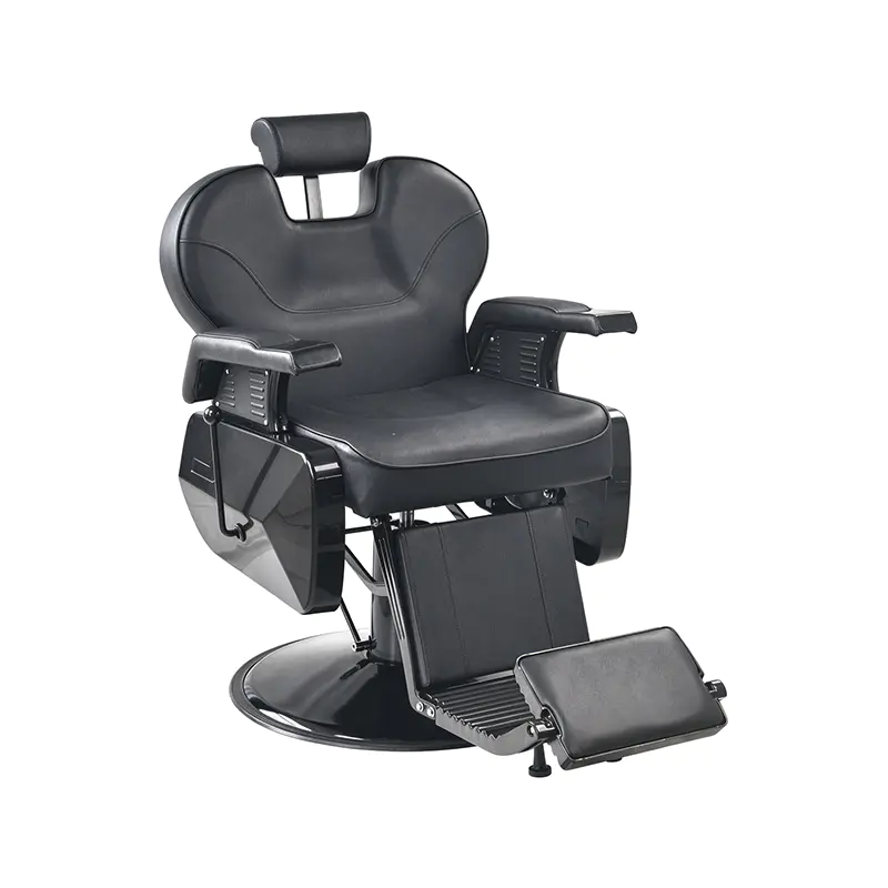 HZ8700 Salon Chair Adjustable Headrest Reclining All Black