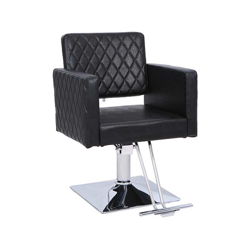 HZ8822D / HZ8822DBK Brown / black hair chair with wide seat aluminium alloy footrest hydraulic barber chair