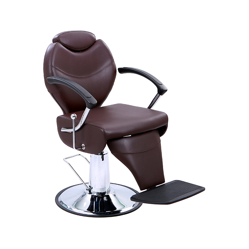 HZ8762RD / HZ8762BR Red / Black leather widened foot pedal hair salon special chair