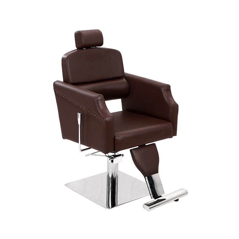 HZ87111C Brown classic recliner leathern barber chair antique salon chair