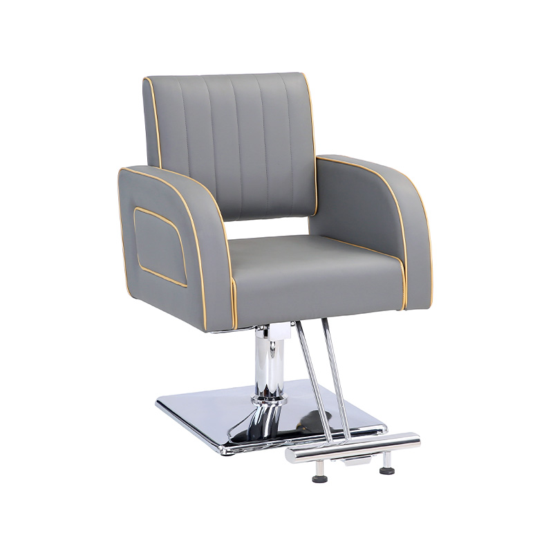 HZ88162Z Gray gold-inlaid barber shop styling chair