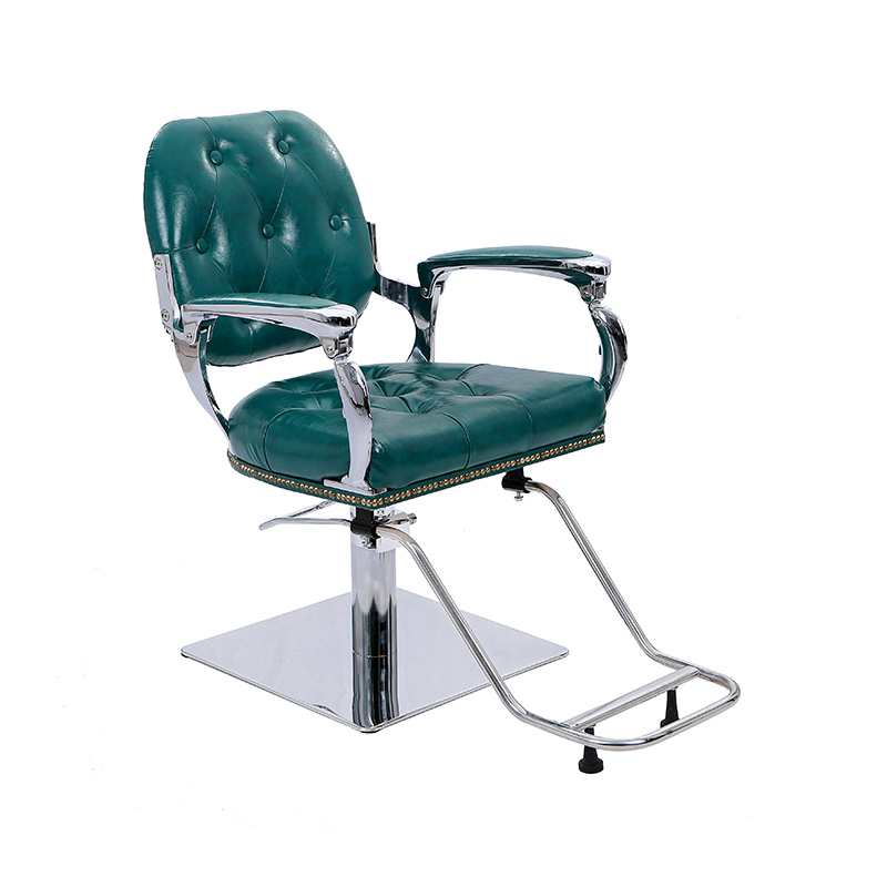 HZ88122 Peacock green pull the buckle styling chair