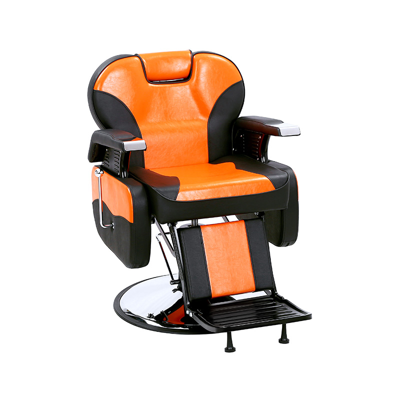 HZ8700BG Orange & black hair salon hydraulic chair