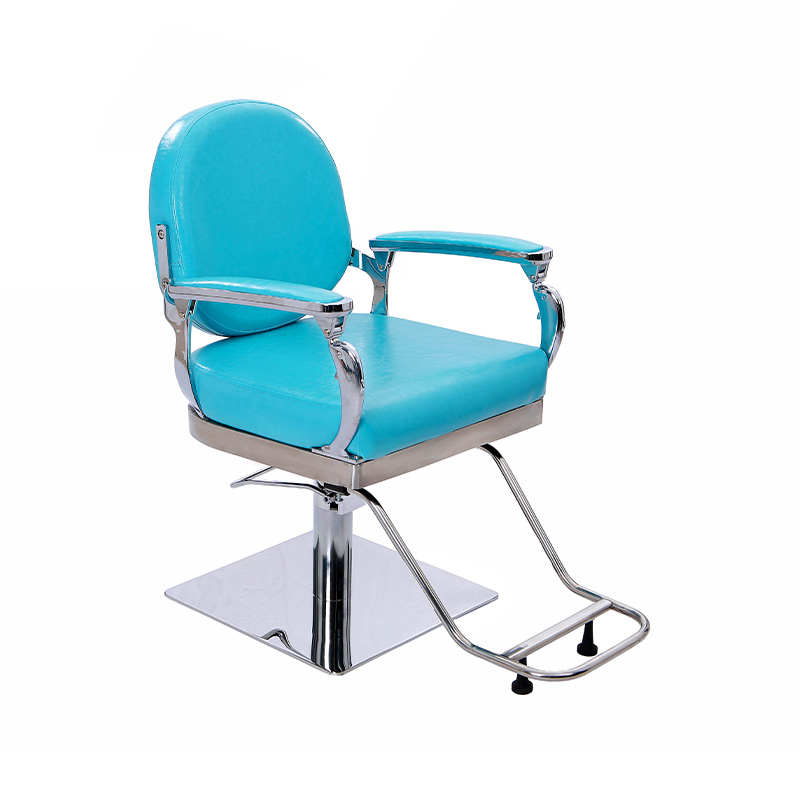 HZ88121 Lake blue with silver frame hair salo special chair