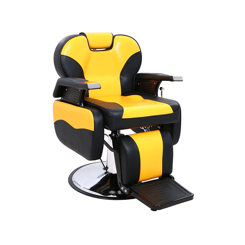 HZ8702DH Black & yellow classic barber chair