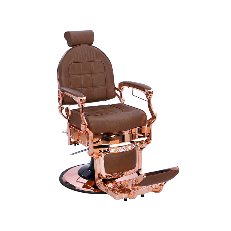HZ87101BR Brown checkered backrest hair salon special chair