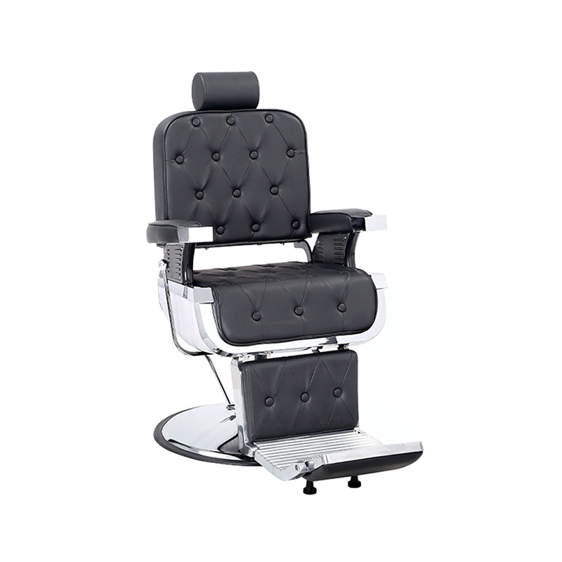 HZ8740ABK Golden frame professional heavy duty hydrauliv reclining barber chair