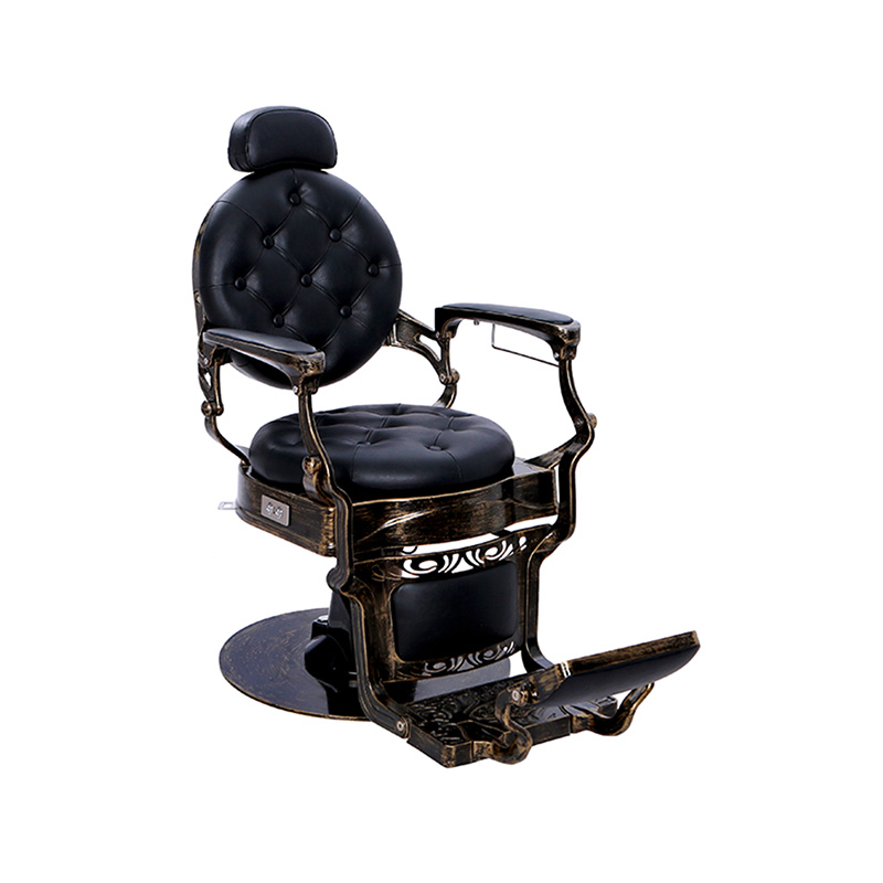 HZ8799DD Antique-style weathered gilded barebr chair